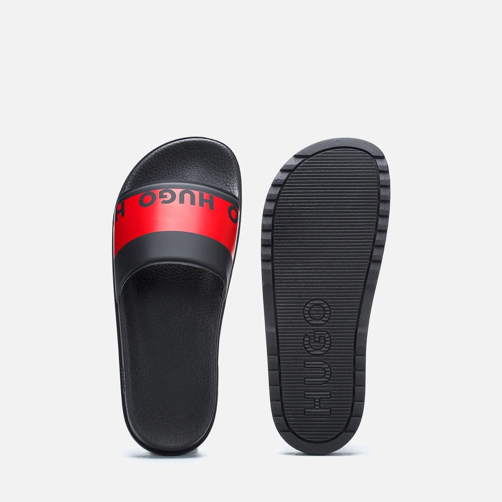 HUGO Men's Match Slide Sandals - Black Image 1