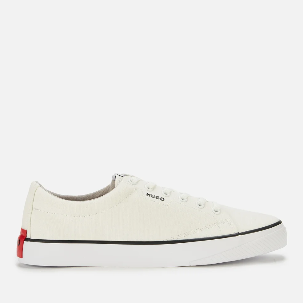 HUGO Men's Dyer Canvas Low Top Trainers - White Image 1