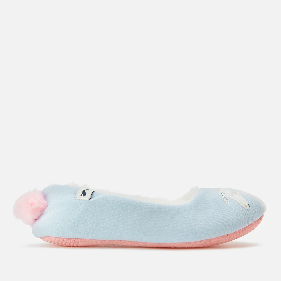 Joules Kids' Character Slippers - White Horse Image 1
