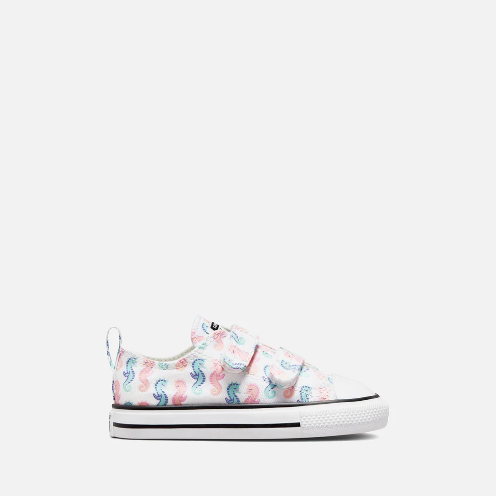 Converse Toddlers' Chuck Taylor All Star Seahorse Trainers - White/Storm Pink/Light Dew Image 1