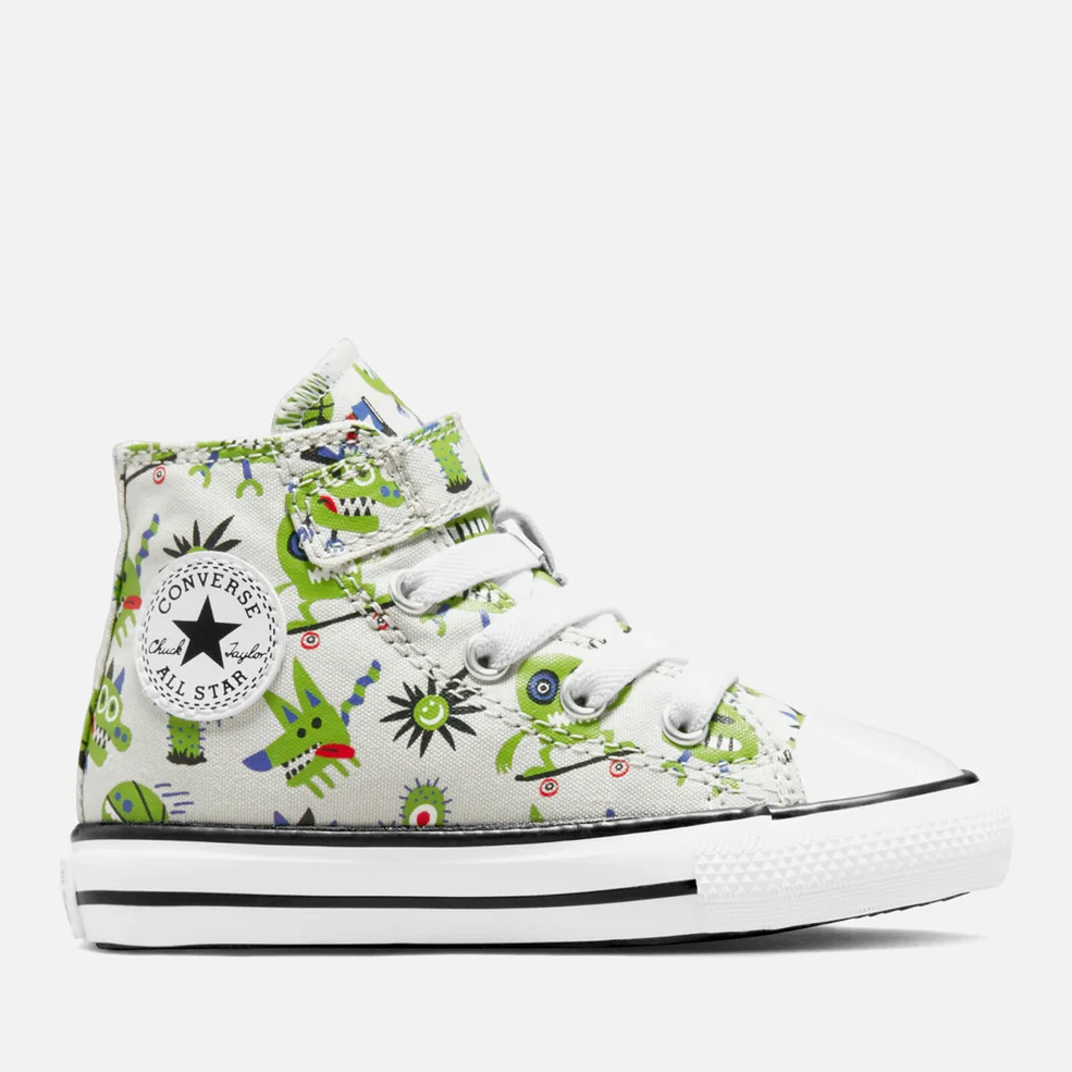 Converse Toddlers' Chuck Taylor All Star 1V Creature Feature Trainers - Mouse/Virtual Matcha/Black Image 1