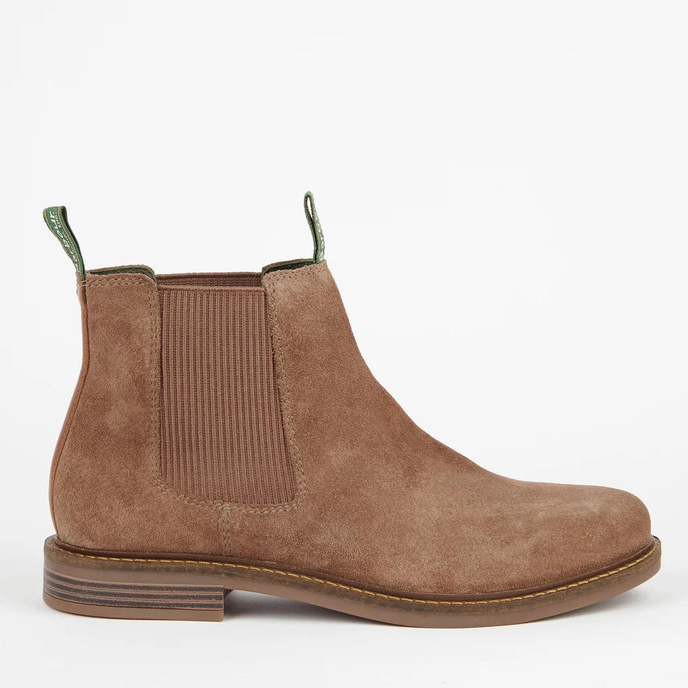 Barbour Men's Farsley Suede Chelsea Boots - Stone Image 1