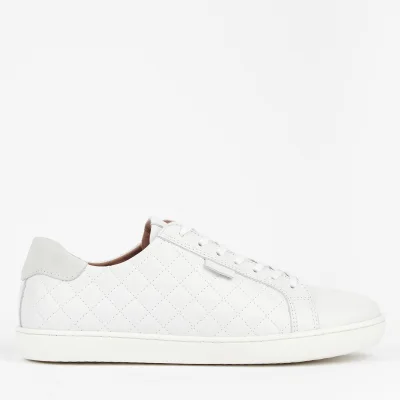 Barbour Women's Bridget Leather Low Top Trainers - White