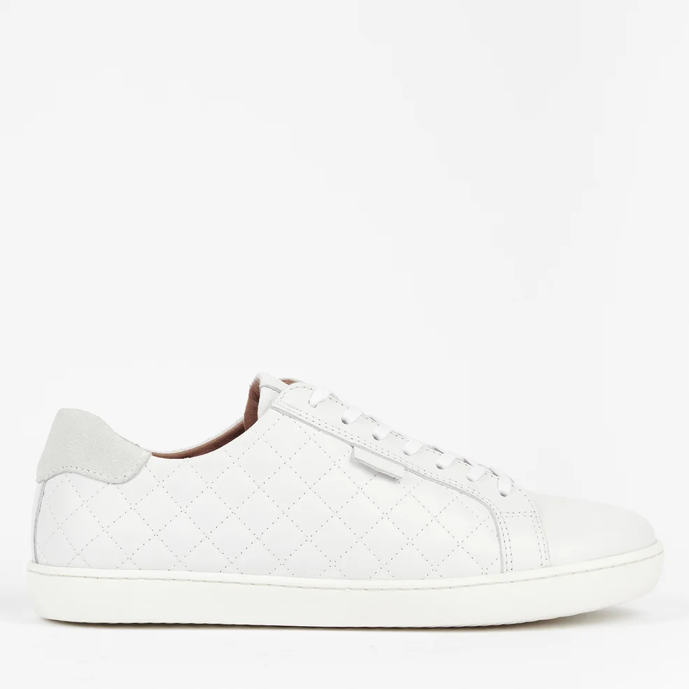 Barbour Women's Bridget Leather Low Top Trainers - White Image 1