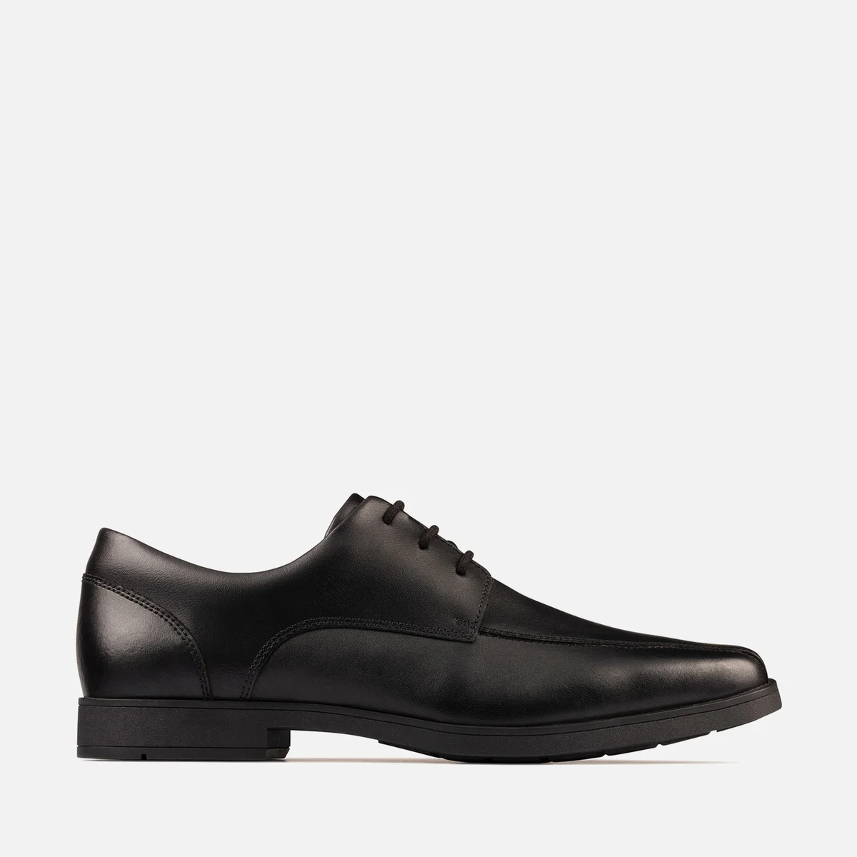 Clarks Youth Scala Step School Shoes - Black Leather Image 1
