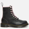 Dr. Martens Women's 1460 Pascal Virginia Leather 8-Eye Boots - Black/Chalk - Image 1