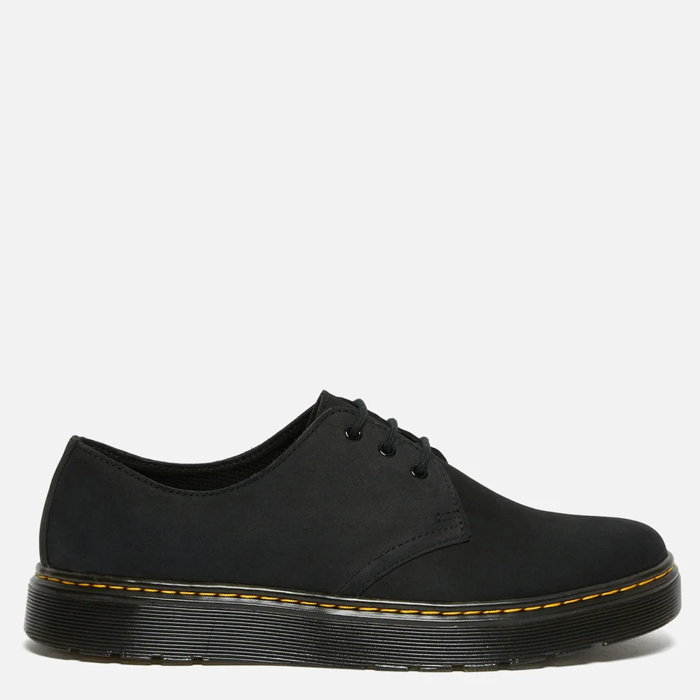 Dr. Martens Men's Thurston Lo Nubuck 3-Eye Shoes - Black Image 1