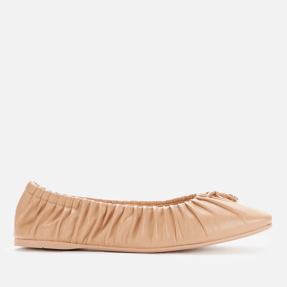 Coach Women's Eleanor Leather Ballet Flats - New Nude Pink Image 1