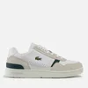 Lacoste Men's T-Clip 0120 3 Leather/Suede Court Trainers - Off White/Dark Green - Image 1