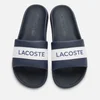 Lacoste Men's Croco Slide 0721 1 Sandals - Navy/White - Image 1