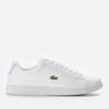Lacoste Women's Carnaby Evo 0722 1 Leather Cupsole Trainers - White/Light Pink - Image 1