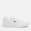 Lacoste Women's Game Advance 0722 1 Nubuck Tennis Style Trainers - White/Light Pink - Image 1