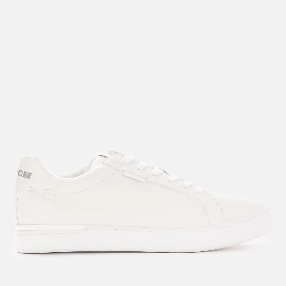 Coach Men's Lowline Leather Low Top Trainers - Optic White - UK 11.5 Image 1