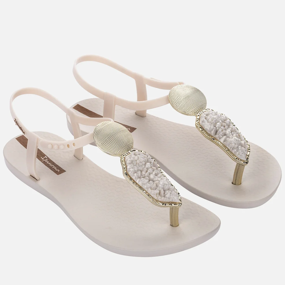 Ipanema Women's Elegant Crystal Sandals - Pearl Ivory Image 1