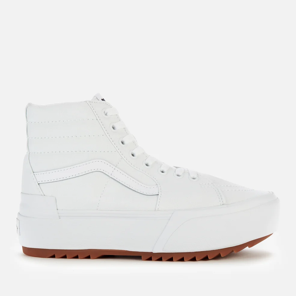 Vans Women's Canvas Sk8-Hi Stacked Trainers - True White Image 1