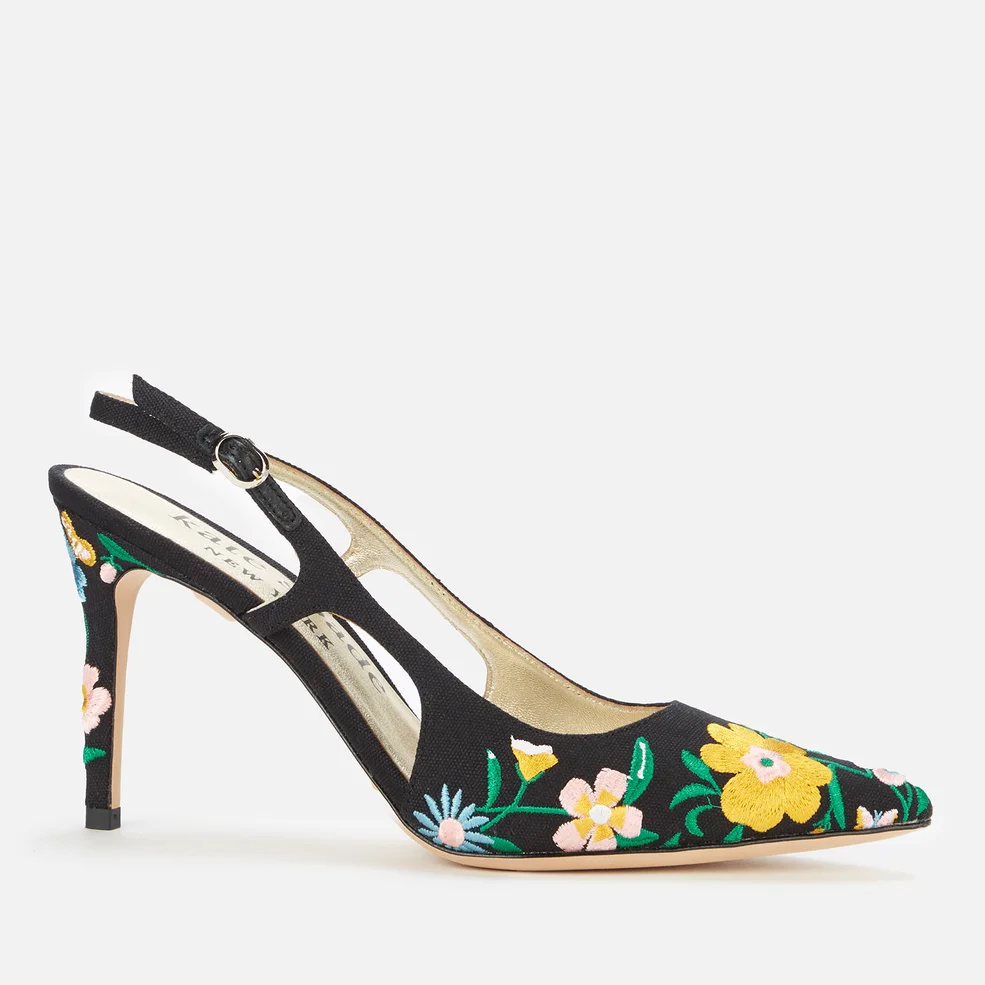 Kate Spade New York Women's Valerie Sling Back Court Shoes - Black Garden Floral Image 1