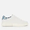 Kate Spade New York Women's Lift Leather Flatform Trainers - Optic White/Blue Floral - Image 1