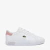 Lacoste Kids' Powercourt 0721 Trainers - White/Pink - Image 1