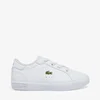 Lacoste Infant Powercourt Trainers - White - Image 1