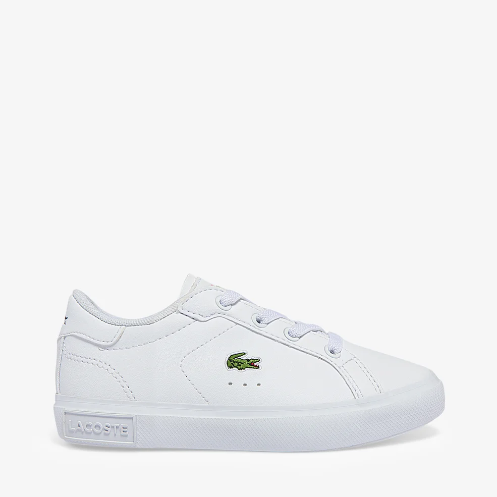 Lacoste Infant Powercourt Trainers - White Image 1
