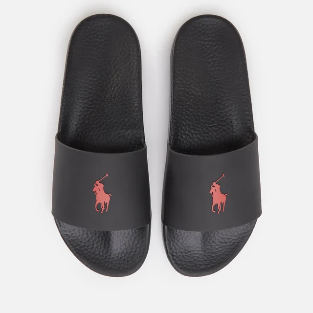Polo Ralph Lauren Men's Pp Slide Sandals - Black/Red PP