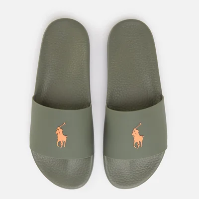 Polo Ralph Lauren Men's Pp Slide Sandals - Army Olive/Sailing Orange PP