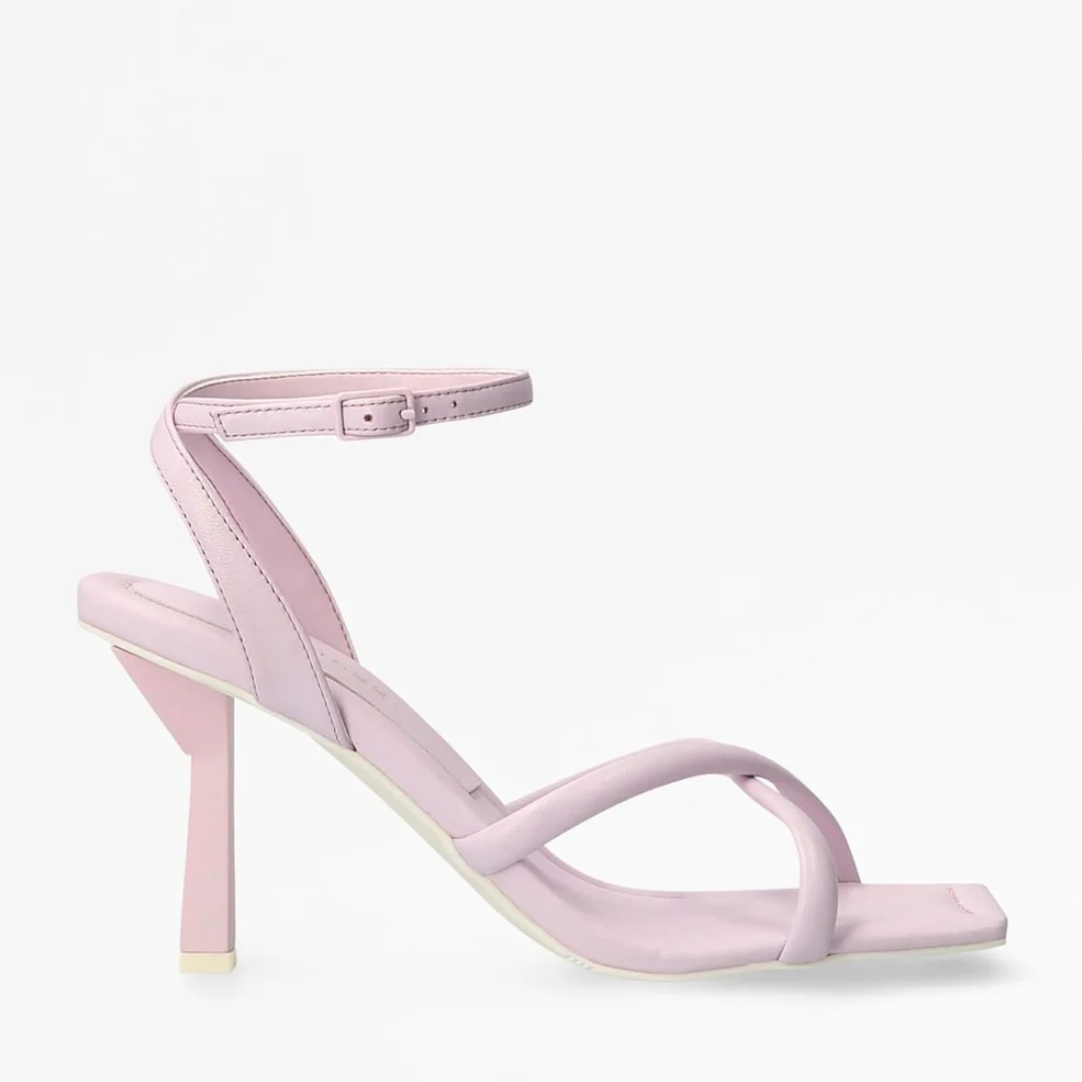 Guess Women's Dezza Leather Heeled Sandals - Lilac Image 1
