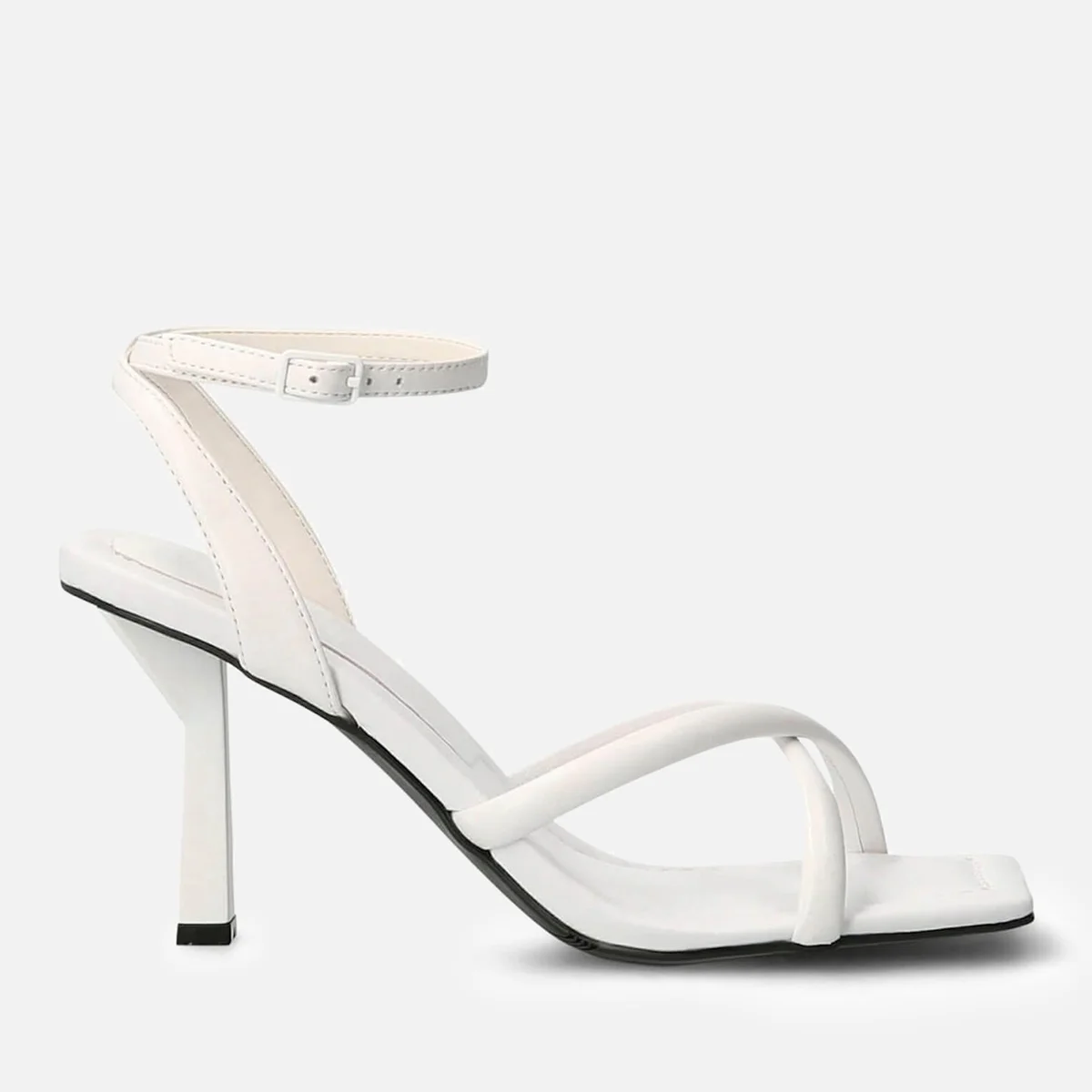 Guess Women's Dezza Leather Heeled Sandals - White Image 1