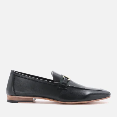 Walk London Men's Capri Trim Leather Loafers - Black