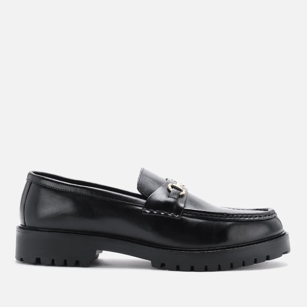 Walk London Men's Sean Leather Trim Loafers - Black Image 1