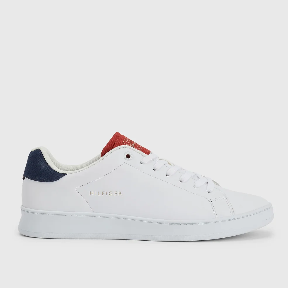 Tommy Hilfiger Men's Retro Court Leather Clean Cupsole Trainers - White Image 1