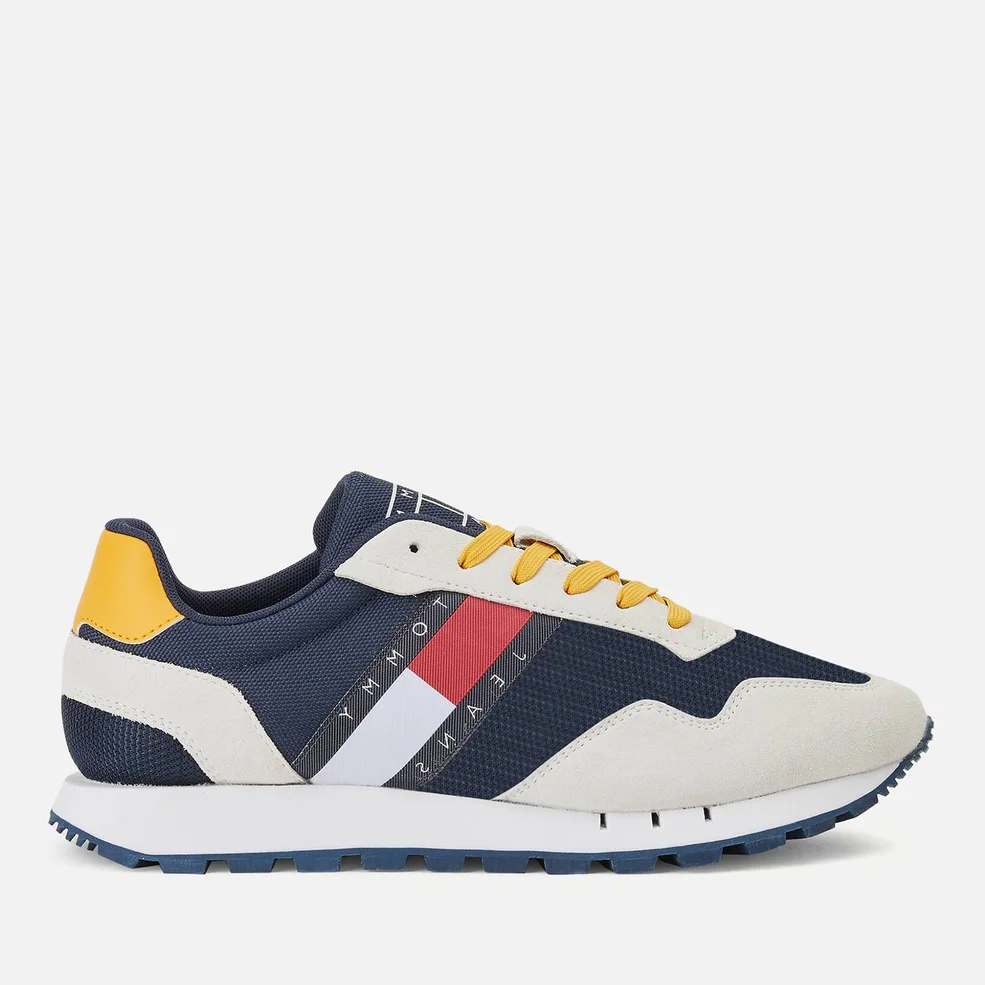 Tommy Jeans Retro Running Style Mesh and Faux Suede Detail Trainers Image 1