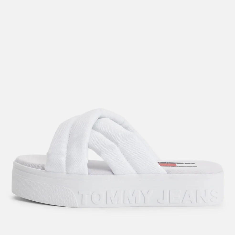 Tommy Jeans Women's Flatform Sandals - White Image 1