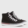 Tommy Jeans Women's Essential Mid Hi-Top Trainers - Black - Image 1