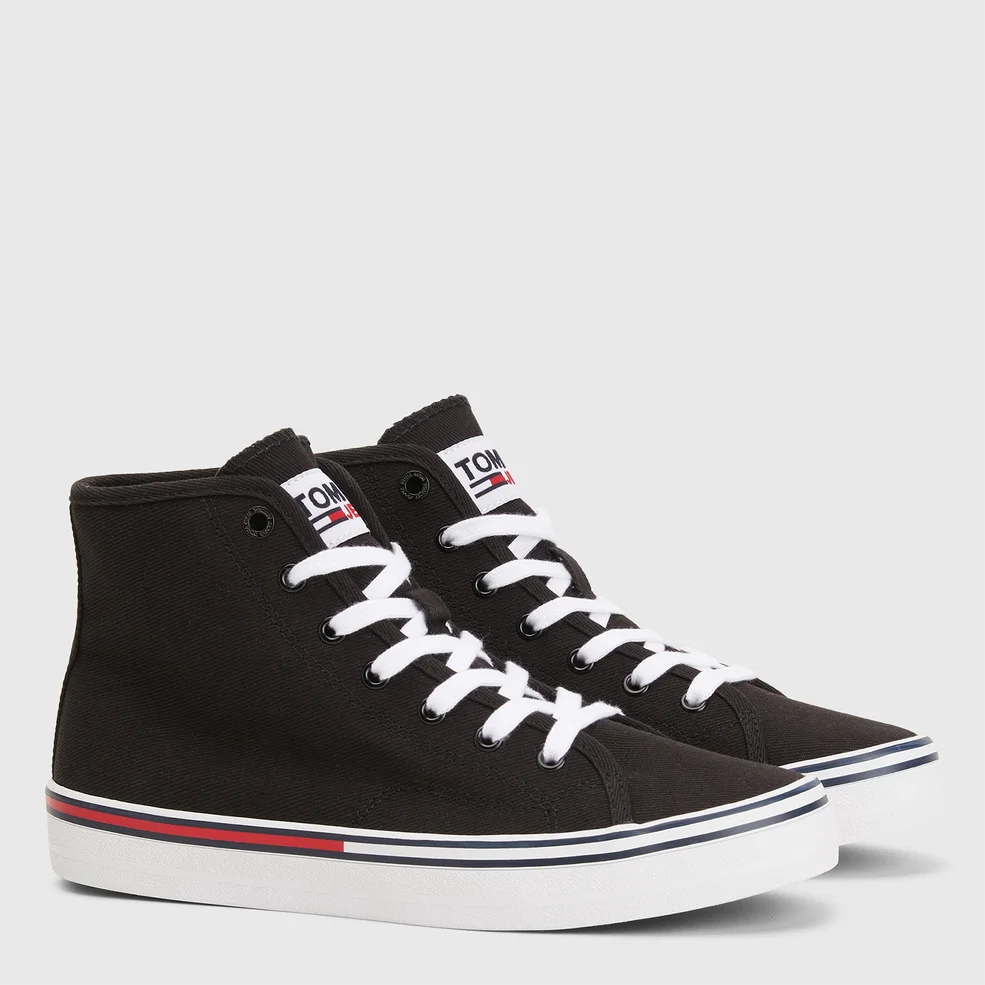 Tommy Jeans Women's Essential Mid Hi-Top Trainers - Black Image 1
