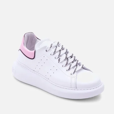 Valentino Women's Leather Chunky Trainers - White/Pink