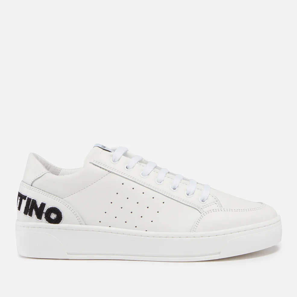 Valentino Women's Leather Cupsole Trainers - White/Black Image 1