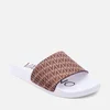 Valentino Women's Logo Slide Sandals - Beige - Image 1