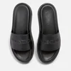Valentino Women's Leather Flatform Sandals - Black - Image 1