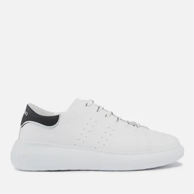 Valentino Men's Leather Running Style Trainers - White/Black