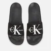 Calvin Klein Jeans Men's Monogram Slide Sandals - Black - Image 1