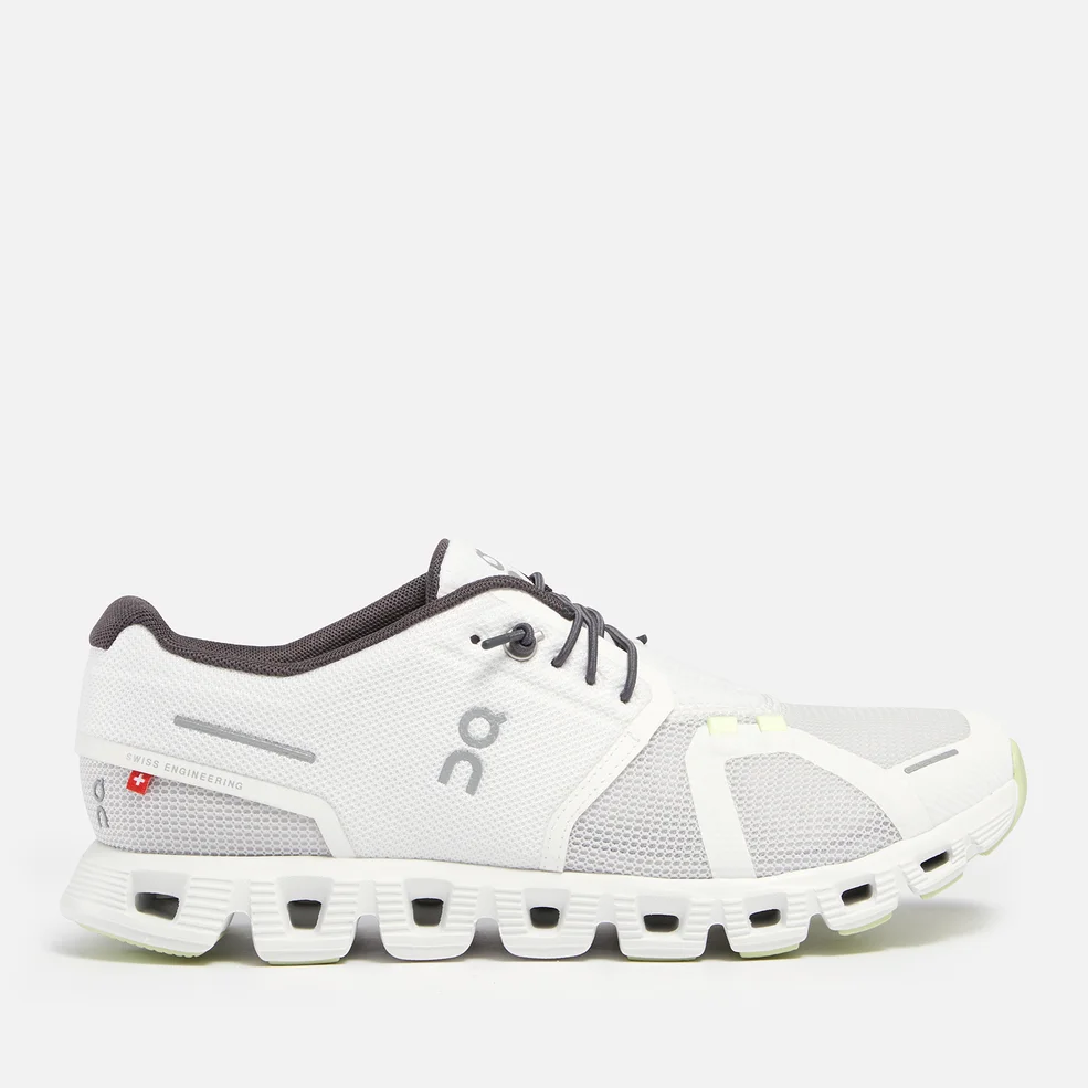 ON Women's Cloud 5 Push Running Trainers - White/Oasis Image 1