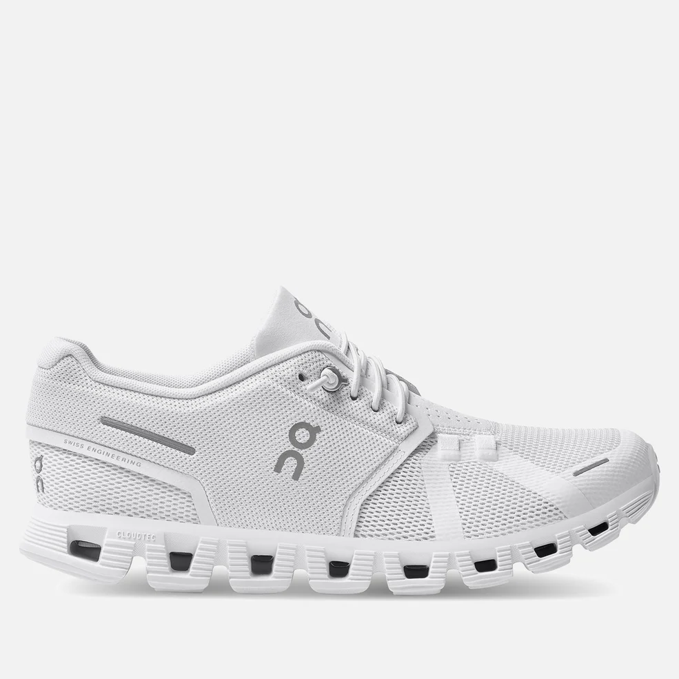 ON Women's Cloud 5 Running Trainers - All White Image 1