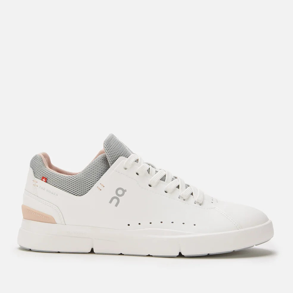 ON Women's The Roger Advantage Court Trainers - White/Rose Image 1