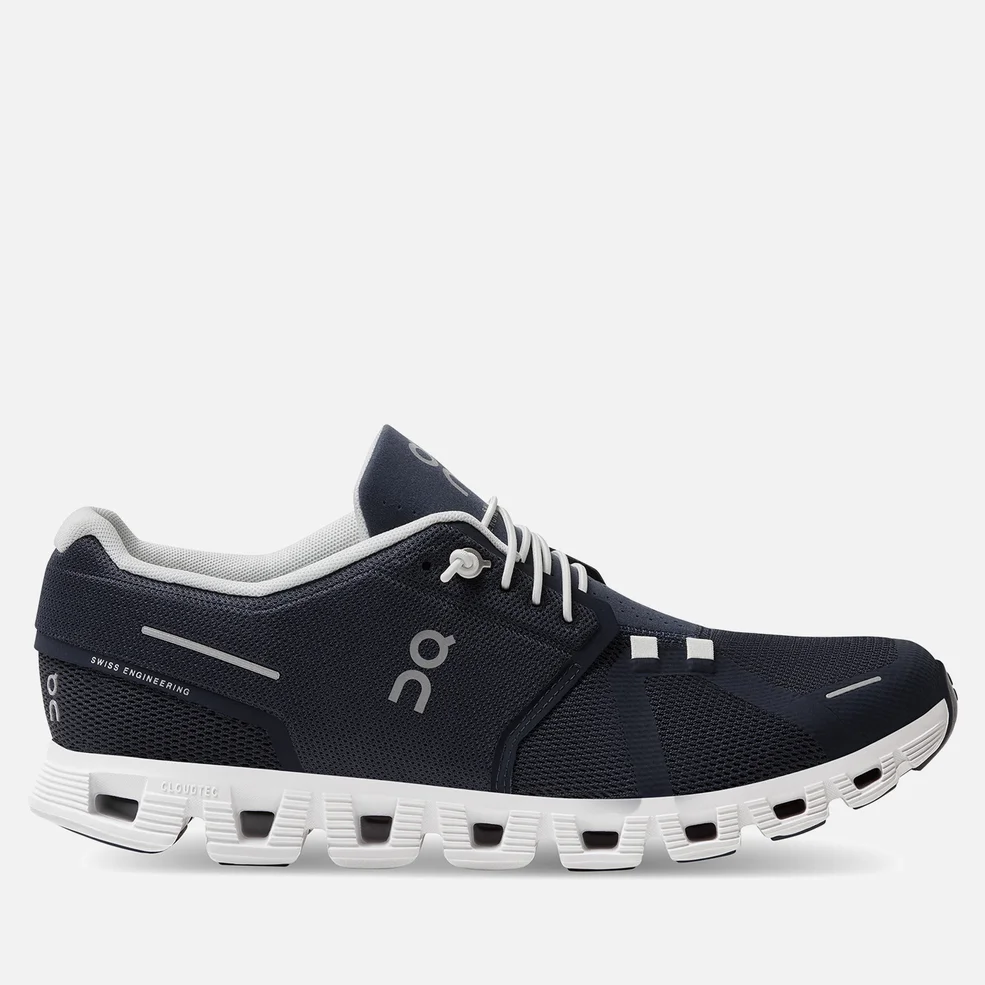 ON Men's Cloud 5 Running Trainers - Midnight/White Image 1