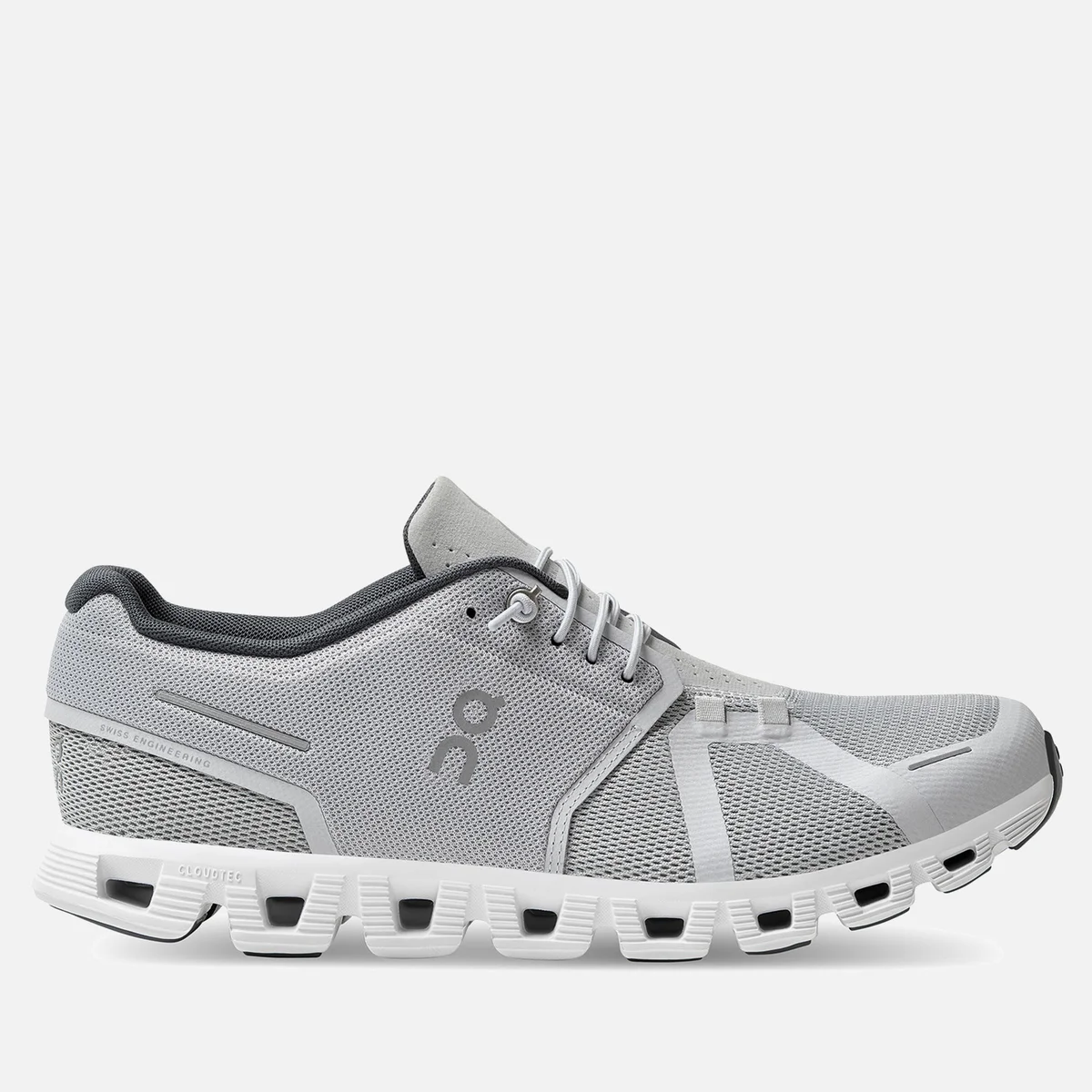 ON Men's Cloud 5 Running Trainers - Glacier/White Image 1