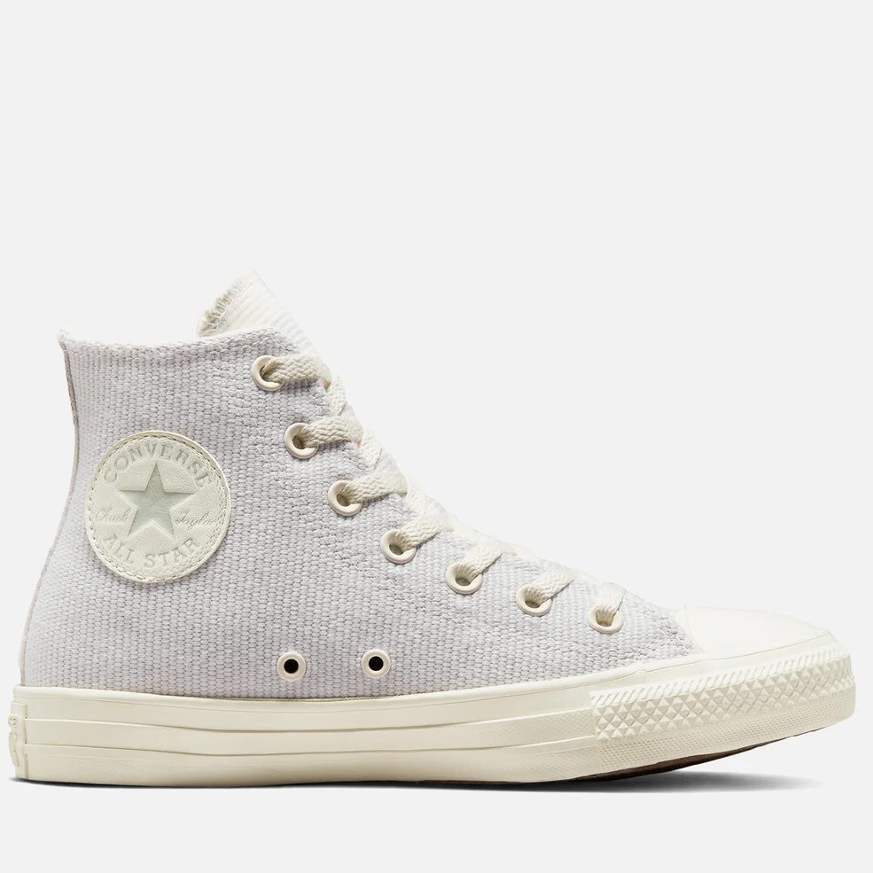 Converse Women's Chuck Taylor All Star Crafted Stripes Hi-Top Trainers - Light Silver/Egret Image 1