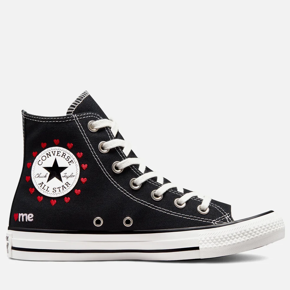 Converse Women's Chuck Taylor All Star Crafted With Love Hi-Top Trainers - Black/Vintage White Image 1