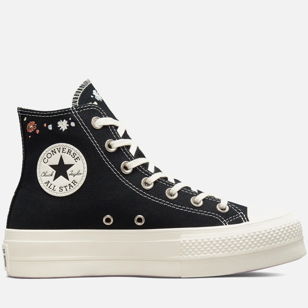 Converse Women's Chuck Taylor All Star Things To Grow Lift Hi-Top Trainers - Black/Multi/Egret Image 1