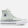 Converse Women's Chuck Taylor All Star Lift Hi-Top Trainers - Light Silver/Black/White - Image 1